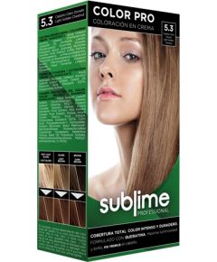 EC SUBLIME PROFESSIONAL HAIR COLOR CREAM COLOR PRO 5.3 LIGHT GOLDEN CHESTNUT 50 ML - Краска для волос с кератином