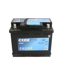 Akumulators EXIDE 62Ah/680A AGM (Labais+) 242x175x190 B13 (AGM)