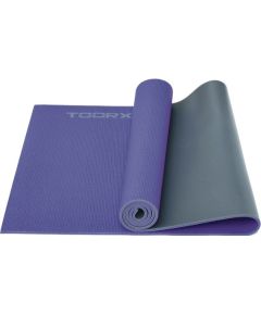 Yoga mat Toorx MAT177 PVC 173x60x0,6 PVC Purple/ Grey