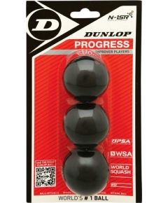 Squash ball Dunlop PROGRESS 3-blister