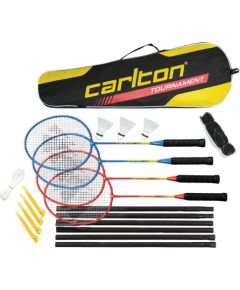 Badminton set Carlton TOURNAMENT 4 rackets+3shuttlecocks+net+bag