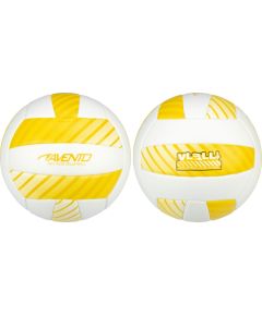 Volleyball ball AVENTO 16VF Yellow/White PVC leather
