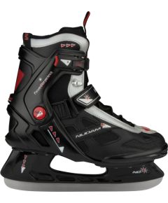 Хоккейные коньки NIJDAM 3352 Полумягкий ботинок 40 черный/серебристый
