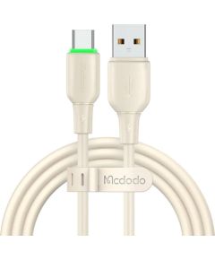 USB to USB-C Cable Mcdodo CA-4750 with LED light 1.2m (beige)