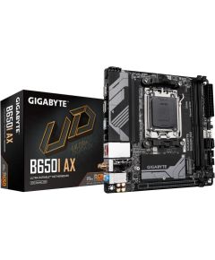 Mainboard GIGABYTE AMD B650 SAM5 Mini-ITX Memory DDR5 Memory slots 2 1xPCI-Express 16x 1xM.2 1xHDMI 1xDisplayPort 3xUSB 2.0 2xUSB 3.2 1xUSB-C 1xRJ45 3xAudio port B650IAX