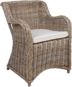 Armchair KATALINA 62x72xH83cm, natural rattan