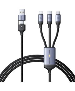 Cable Speedy  USB Joyroom SA21-2T3, 6 in 1/ 100W/Cable 1.5m (black)