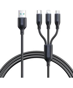 USB cable Joyroom S-1T3018A15, 3 in 1, 3.5A/Cable 1,2m (black)
