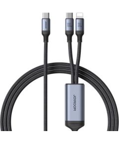 Cable Speedy USB-C do USB-C + Lightning Joyroom SA21-1T2/ 100W / 1.5m (black)