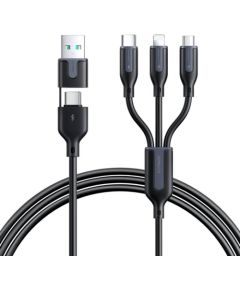 USB cable Joyroom  S-2T3018A15 5in1 USB-C / Lightning / 3.5A /1.2m  (black)