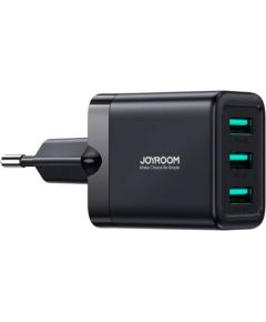 Wall charger Joyroom JR-TCN02, 3.4A 3xUSB (black)