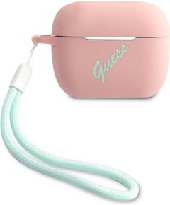 Guess GUACAPLSVSPG AirPods Pro cover różowo zielony|pink green Silicone Vintage