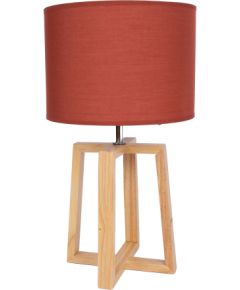 Table lamp WOODEN H44,5cm, red