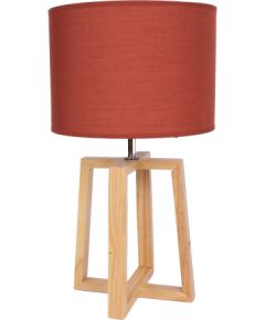Galda lampa WOODEN H44,5cm, sarkans