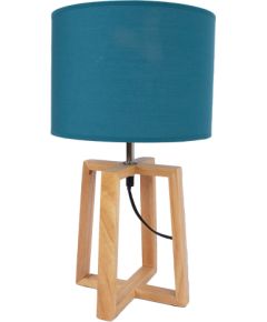 Table lamp WOODEN H44,5cm, blue