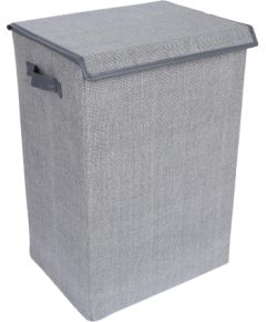 Laundry basket MAX MILO 40x30xH60cm, light grey