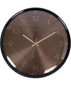 Wall clock CLASSY D36cm, brown/gold