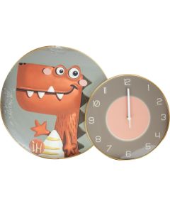 Wall clock FUN DRACO with a picture 40x60cm
