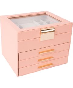Jewelry box SEZANE 22x18xH17,5cm, pink