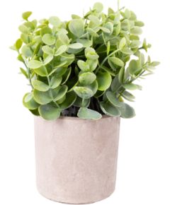 Artificial flower GREENLAND in pot grey/green, mix