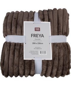 Plaid FREYA XL 200x230cm, greyish brown