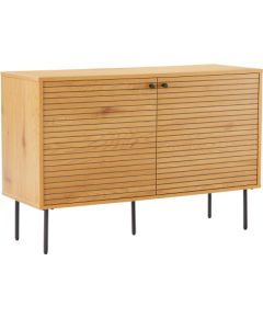 Sideboard LINE 110x40xH74cm, melamine with oak bark