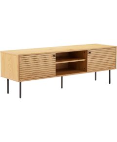 TV table LINE 150x40xH50cm, melamine with oak bark