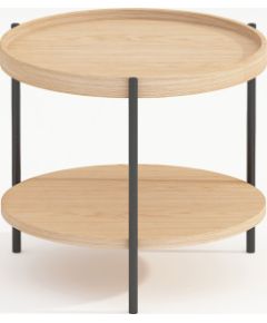 Coffee table CINDY D50xH45cm, melamine oak
