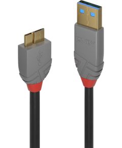 CABLE USB3.2 A TO MICRO-B 0.5M/ANTHRA 36765 LINDY