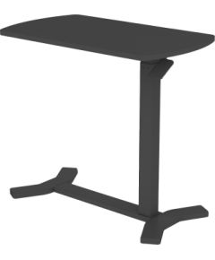 Desk ERGO with one leg, manual, black