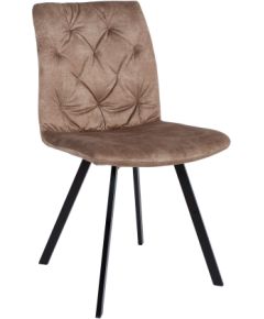 Chair AFTON brown velvet