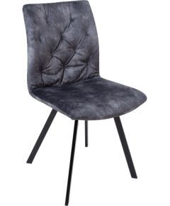 Chair AFTON dark grey velvet