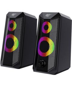 HAVIT SK202 Datora skaļruņi 2.0 RGB (melni)