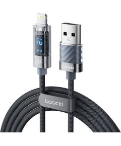 Зарядный кабель Toocki A-L, 1 м, 12 Вт (серый)