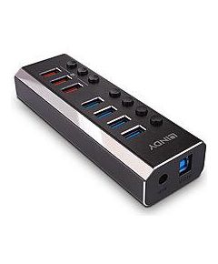 I/O HUB USB3 4PORT+3CHARGE/43371 LINDY