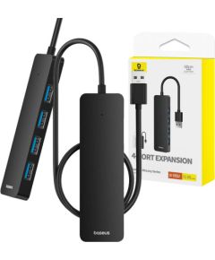 4in1 Hub Baseus  UltraJoy Lite USB-A to USB 3.0 50cm (black) USB / Type-C Hub