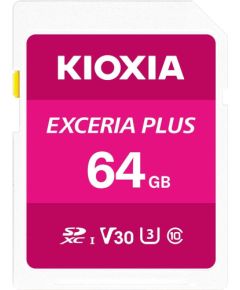 Kioxia Exceria Plus SDXC 64 GB Class 10 UHS-I/U3 V30 (LNPL1M064GG4)