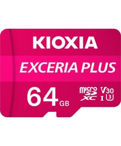 Kioxia Exceria Plus MicroSDXC 64 GB Class 10 UHS-I/U3 A1 V30 (LMPL1M064GG2)