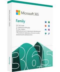 Microsoft 365 Family 1 x license Subscription Polish 1 year(s)