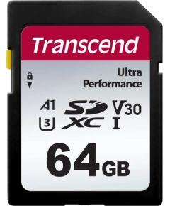 Transcend 340S SDXC 64 GB Class 10 UHS-I/U3 A1 V30 (TS64GSDC340S)