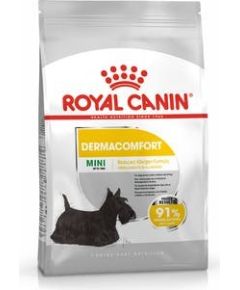 ROYAL CANIN Mini Dermacomfort -  dry food for adult small breeds of dogs with sensitive skin prone to irritation - 3kg