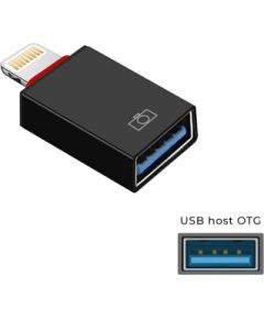 Goodbuy adapteris OTG USB -> lightning melns