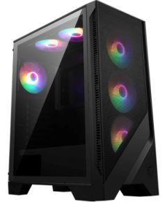 MSI MAG FORGE 120A AIRFLOW computer case Midi Tower Black, Transparent