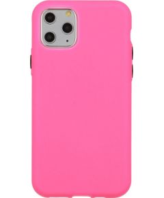 Mocco Soft Cream Silicone Back Case Aizmugurējais Silikona Apvalks Priekš Apple iPhone 12 / 12 Pro Spilgti Rozā