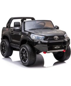 Lean Cars Toyota Hilux Black Painted Divvietīgais elektromobilis bērniem