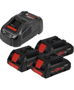 Piederumu komplekts Bosch GBA ProCORE 18V; 18 V; 3x4,0 Ah akum.