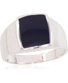 Серебряное кольцо #2101578_ON, Серебро 925°, Оникс, Размер: 20.5, 8.7 гр.