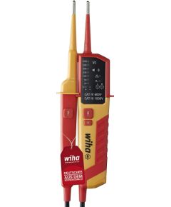 Wiha Voltage and continuity tester 45216, measuring device (red/yellow, 12 - 1,000 V AC)