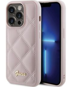 Guess Quilted Metal Logo Case Защитный Чехол для Apple iPhone 15 Pro