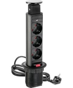 Iebūvējams strāvas pagarinātājs GTV 3 x SCHUKO 2m (AE-BPW3S60-20) Strāvas pagarinātāji